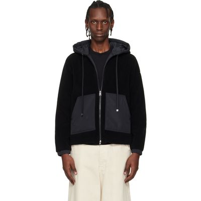 Moncler Moncler Black Archivio Zip-Up Cardigan Hoodie
