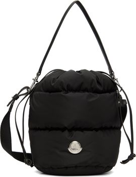 Moncler Moncler Black Caradoc Water-Repellent Bucket Bag