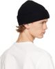 Moncler Moncler Black Cashmere Blend Logo Beanie - 3