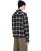 Moncler Moncler Black Check Zip Shirt - 3