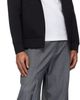 Moncler Moncler Black Cotton & Neoprene Zip-Up Hoodie - 4