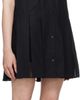 Moncler Moncler Black Cotton & Silk Shirt Minidress - 2