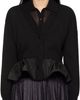 Moncler Moncler Black Cotton Cashmere & Silk Cardigan - 1