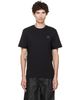 Moncler Moncler Black Double Leather Logo Cotton T-shirt - 1