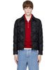 Moncler Moncler Black Down Diamond Quilted Shirt Jacket - 1