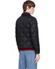 Moncler Moncler Black Down Diamond Quilted Shirt Jacket - 3