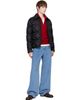 Moncler Moncler Black Down Diamond Quilted Shirt Jacket - 4