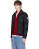 Moncler Moncler Black Down Diamond Quilted Shirt Jacket - 5