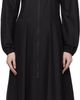Moncler Moncler Black Front Zip Midi Dress - 1