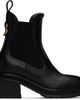 Moncler Moncler Black Gigi Leather Chelsea Boots - 1