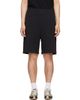 Moncler Moncler Black Interlock Cotton Blend Shorts - 1