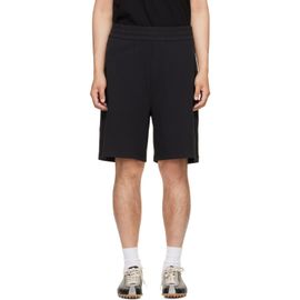 Moncler Moncler Black Interlock Cotton Blend Shorts