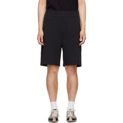 Moncler Moncler Black Interlock Cotton Blend Shorts