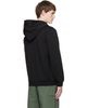 Moncler Moncler Black Logo Cotton Fleece Zip-Up Hoodie - 3