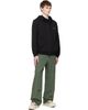 Moncler Moncler Black Logo Cotton Fleece Zip-Up Hoodie - 5