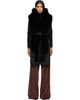 Moncler Moncler Black Long Hair Fabric Scarf - 1