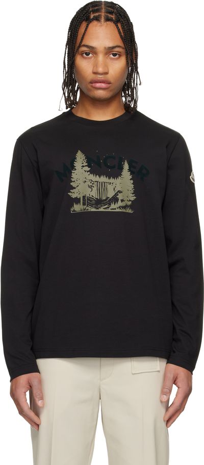 Moncler Moncler Black Long Sleeve T-shirt