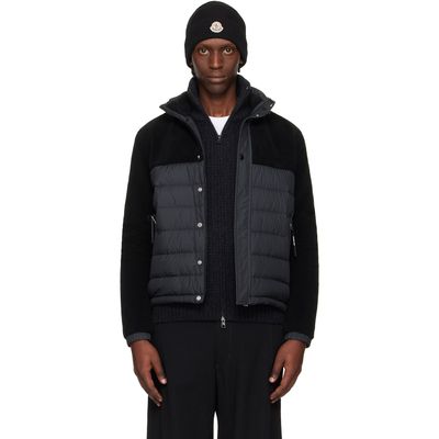 Moncler Moncler Black Mistral Teddy Short Down Jacket