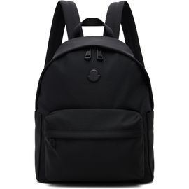 Moncler Moncler Black New Pierrick Metal Logo Backpack