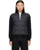 Moncler Moncler Black Padded Wool Zip-Up Down Cardigan - 1