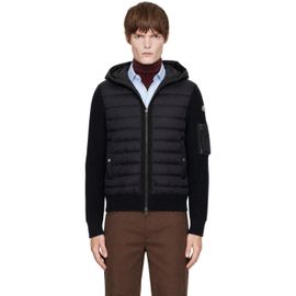 Moncler Moncler Black Padded Zip-Up Down Jacket