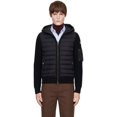 Moncler Moncler Black Padded Zip-Up Down Jacket