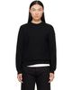 Moncler Moncler Black Textured Cashmere & Wool Sweater - 1