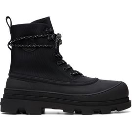 Moncler Moncler Black Vera Sheal Lace-Up Boots