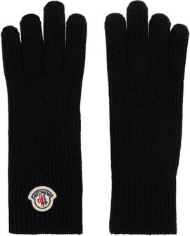 Moncler Moncler Black Wool Gloves