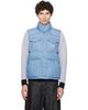 Moncler Moncler Blue Ervional Denim Down Vest - 1