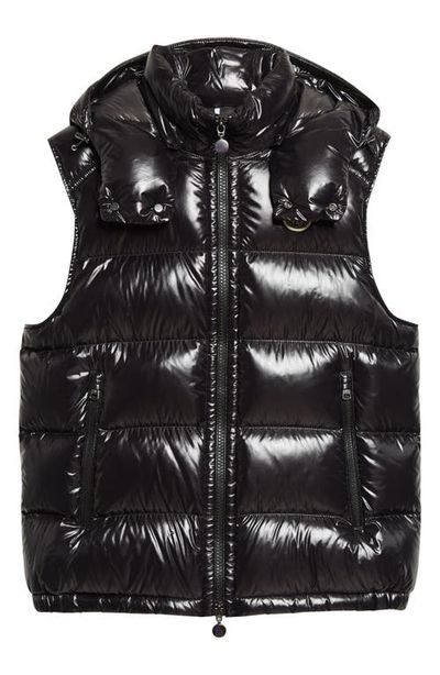 Moncler Moncler Bormes Down Puffer Vest with Removable Hood