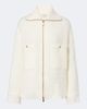 Moncler Moncler Bouclé zip-up jacket - 1