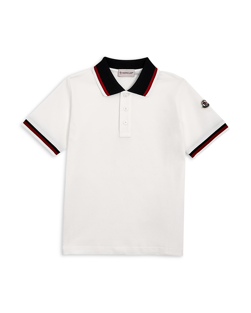 Moncler Moncler Boys' Maniche Ribbed Polo Shirt