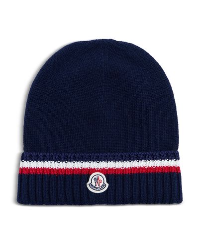 Moncler Moncler Boys' Striped Logo Beanie Hat