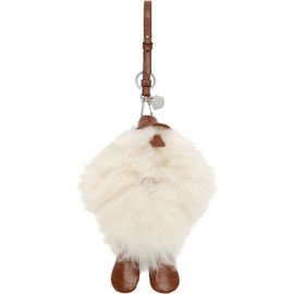 Moncler Moncler Brown & Off-White MonDuck Keychain