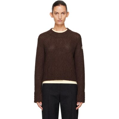 Moncler Moncler Brown Alpaca Blend Sweater