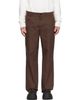 Moncler Moncler Brown Canvas Cargo Trousers - 1