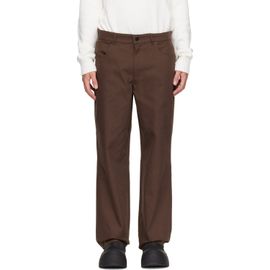 Moncler Moncler Brown Canvas Cargo Trousers