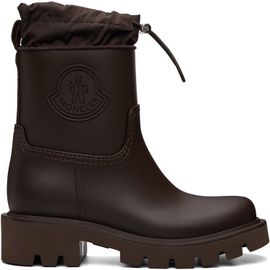 Moncler Moncler Brown Kickstream Rain Boots
