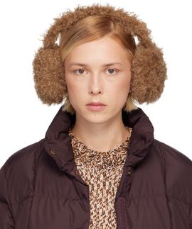 Moncler Moncler Brown Logo Ear Muffs