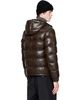 Moncler Moncler Brown Maya Hooded Short Down Jacket - 3