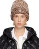 Moncler Moncler Brown Mouliné Wool Blend Beanie - 1
