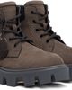 Moncler Moncler Brown Peak City Nubuck & Suede Lace-Up Boots - 4