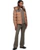 Moncler Moncler Brown Ravelis Hooded Zig-Zag Down Jacket - 5