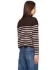 Moncler Moncler Brown Striped Wool Sweater - 3