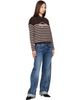 Moncler Moncler Brown Striped Wool Sweater - 4