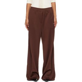 Moncler Moncler Brown Techno Poly Zip Up Trousers