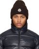 Moncler Moncler Brown Wool & Cashmere Beanie - 1