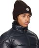 Moncler Moncler Brown Wool & Cashmere Beanie - 2