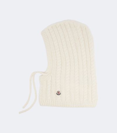 Moncler Moncler Cable-knit alpaca and wool-blend balaclava